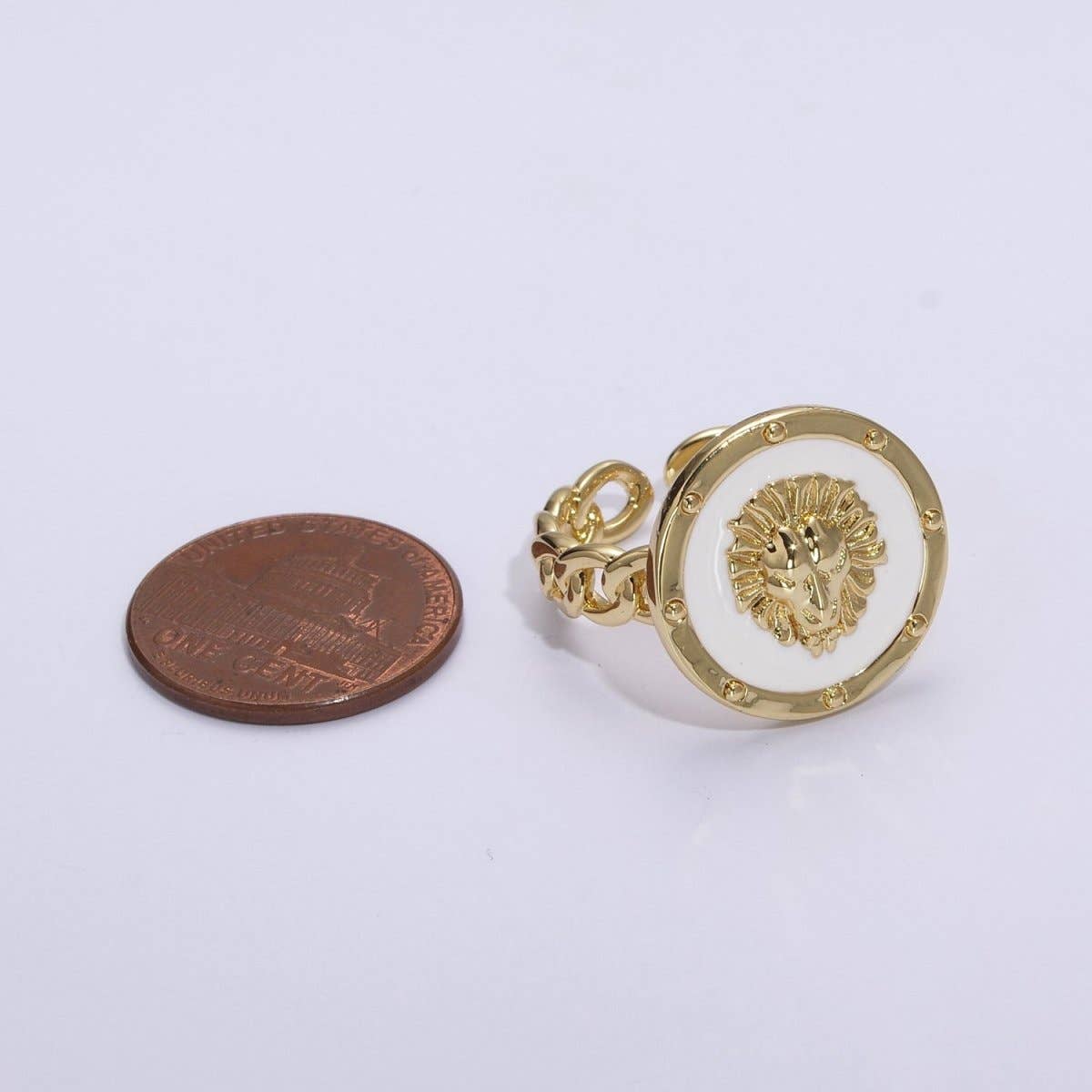Lion ring, trendy ring, Enamel Leo ring, Adjustable Open Ring Lion King ring Open Adjustable U-055~U-059
