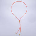 SUMMER 2mm Faux Paracord Bolo Slide Adjustable 26 Inch Lariat Necklace | WA-04304 ~ WA-04307