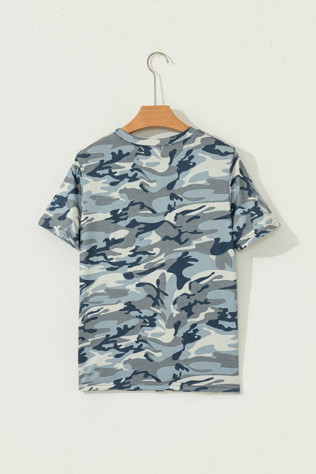 Plus Size Camouflage Print Crew Neck T Shirt (S-4X)