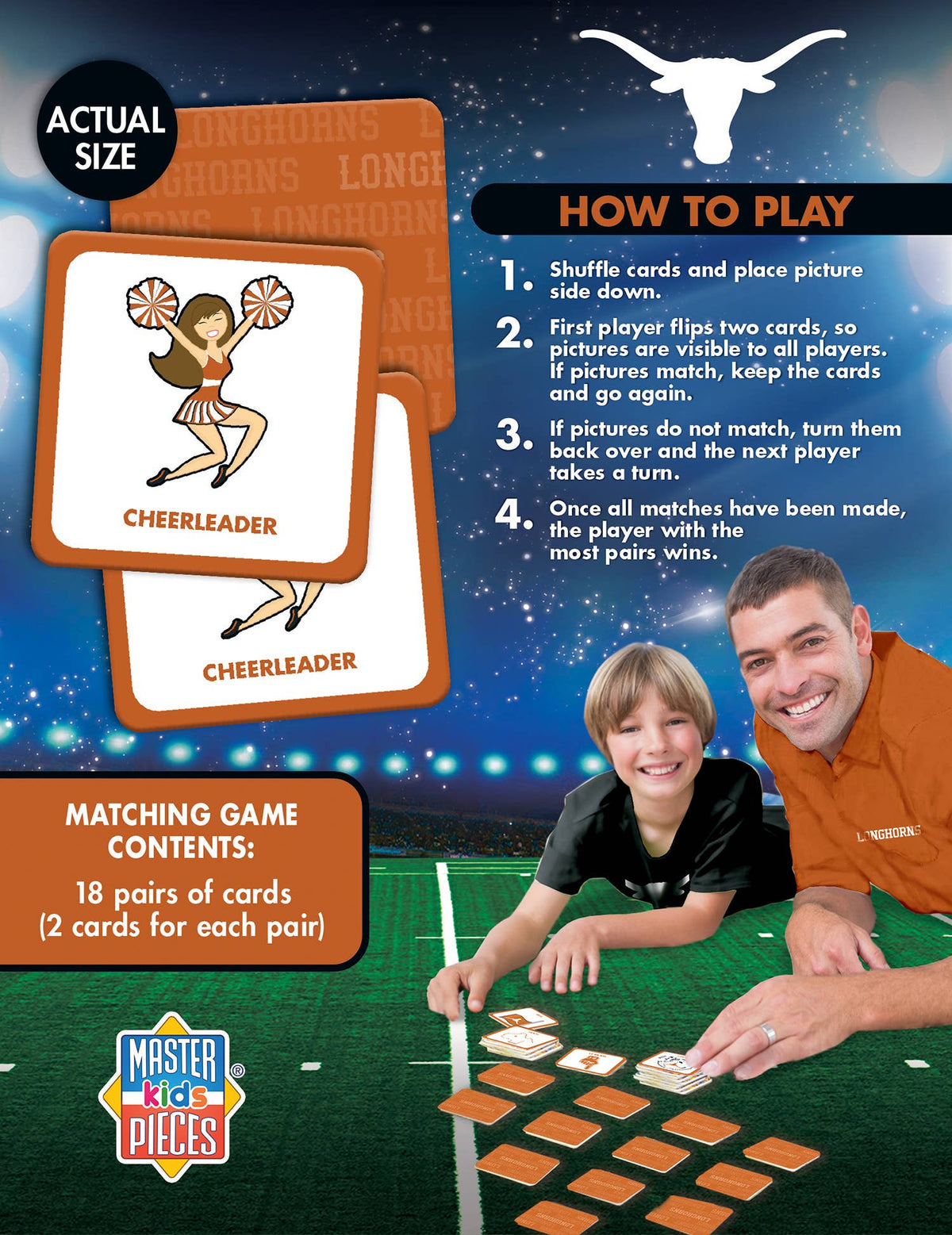 Texas Longhorns Matching Game