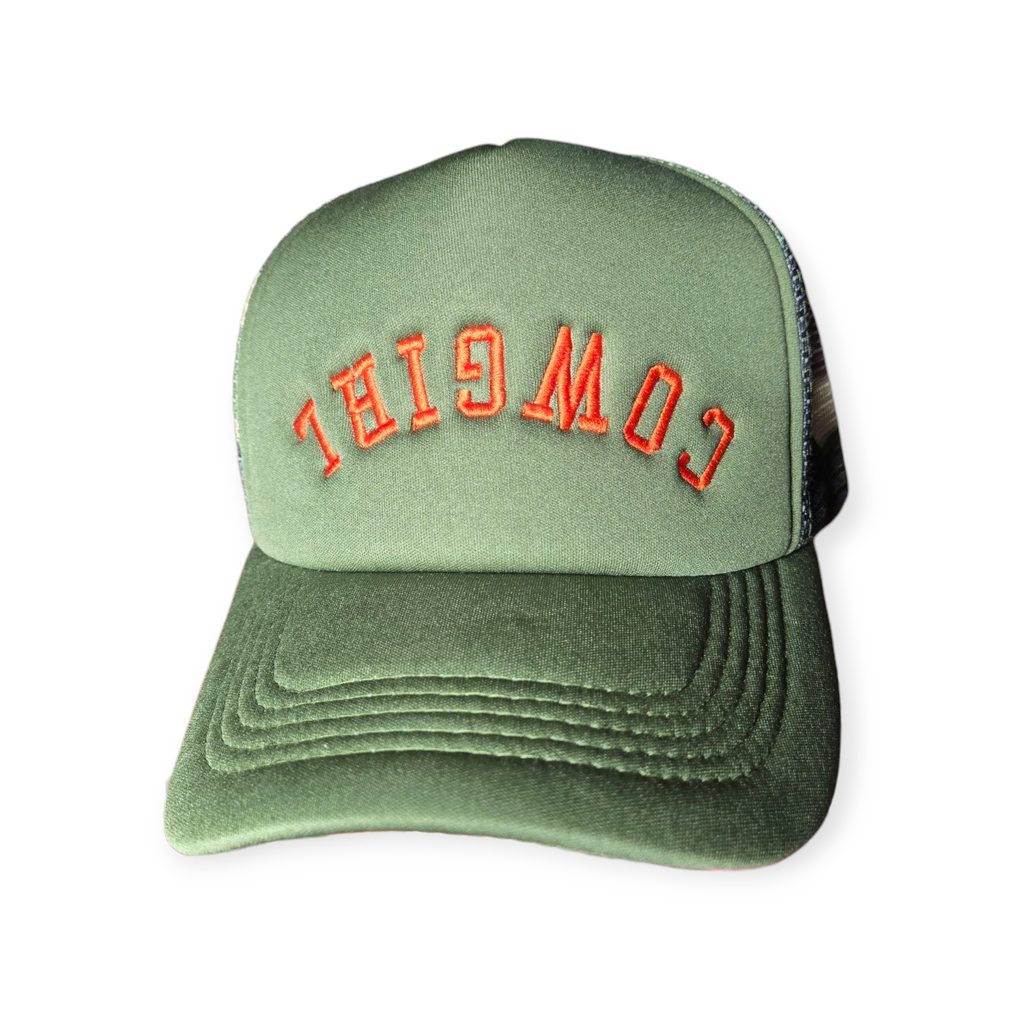 Cowgirl Upside Down Trucker Hat