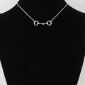 Modern Horseshoe Toggle Chain Necklace