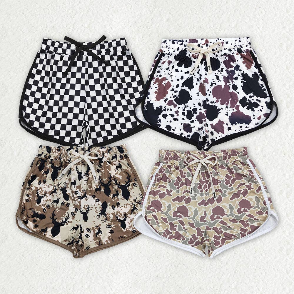 4 Colors Adult Women Summer Sports Camouflage Shorts Bottoms