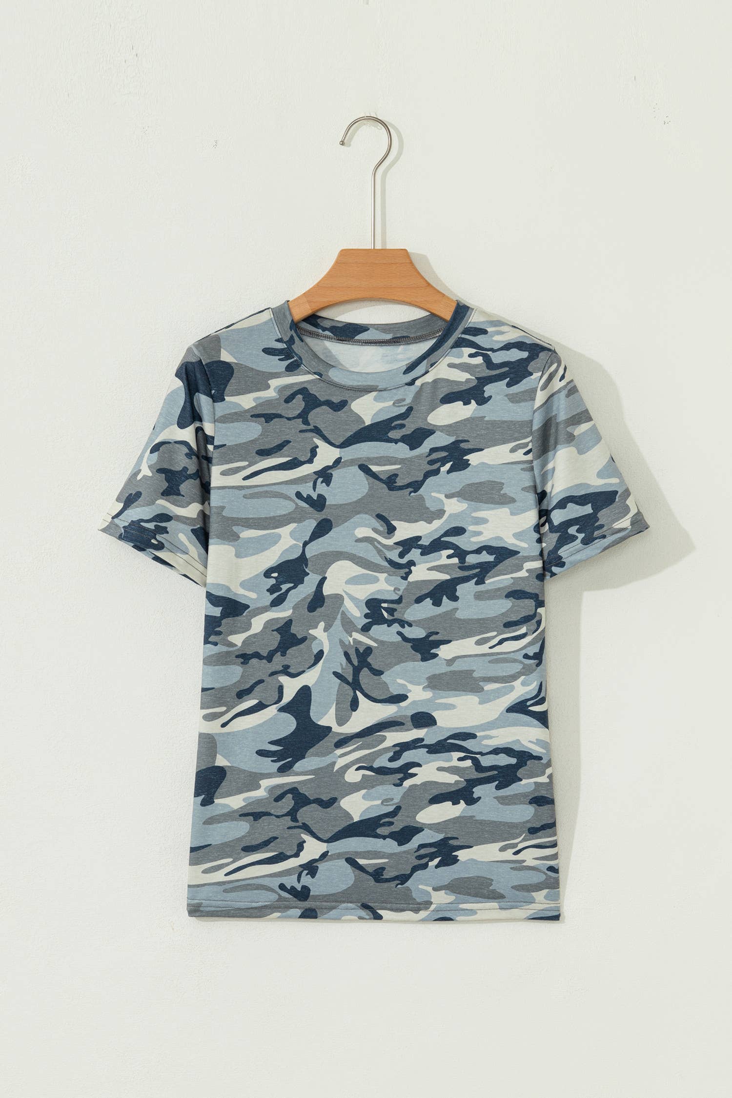 Plus Size Camouflage Print Crew Neck T Shirt (S-4X)