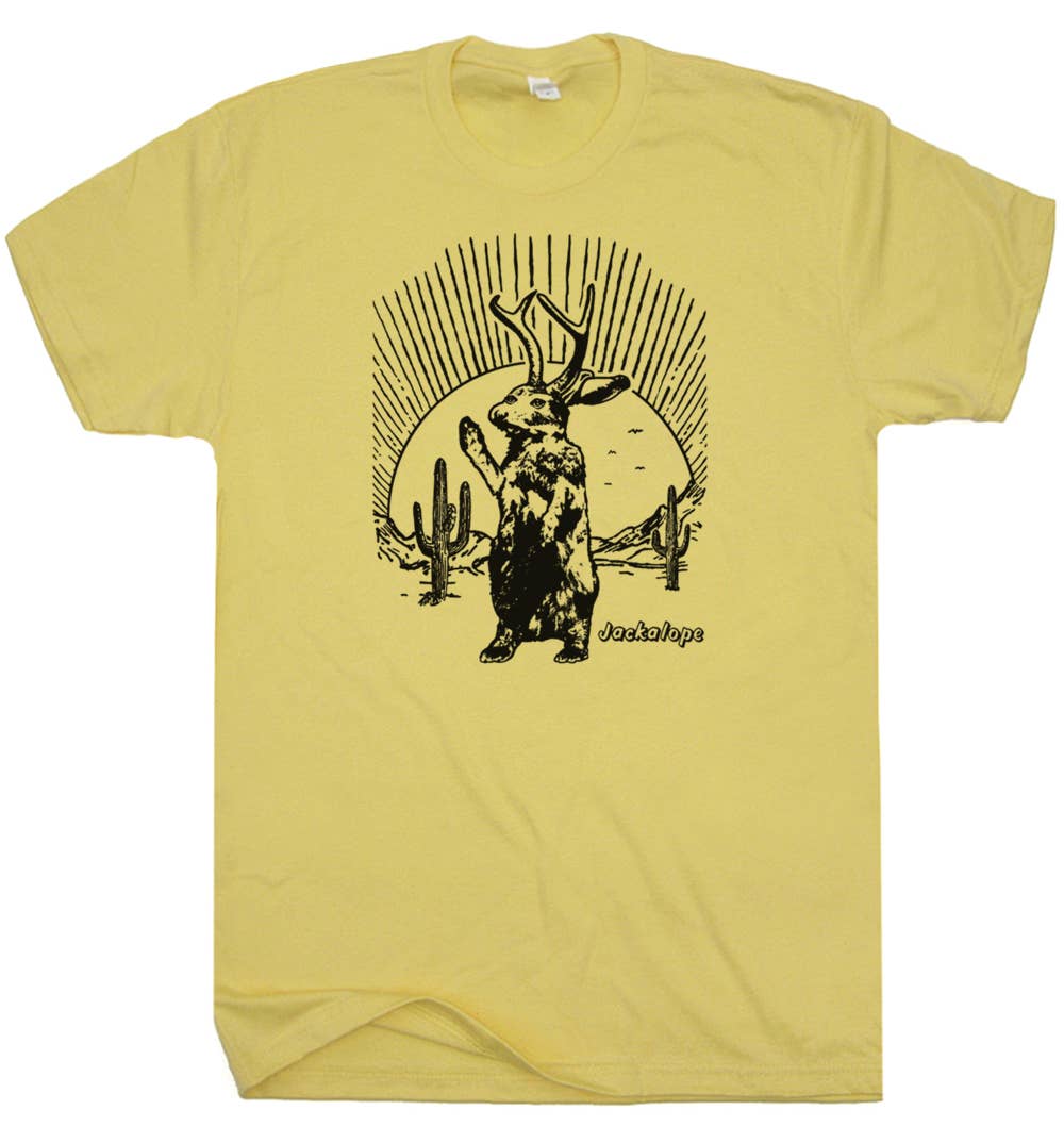 Jackalope Shirt Southwest Desert Theme Cactus Jack Rabbit T