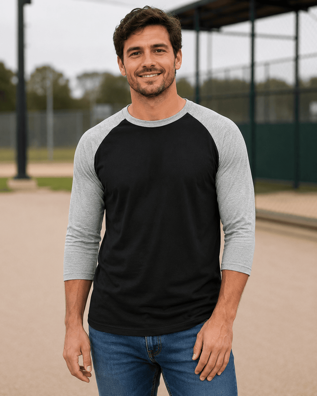Adult 3/4 Sleeve Raglan Baseball Tee | 35+ Colors