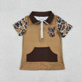 Baby Boys Brown Camo Deer Zipper Pockets Hunting Pullovers Top