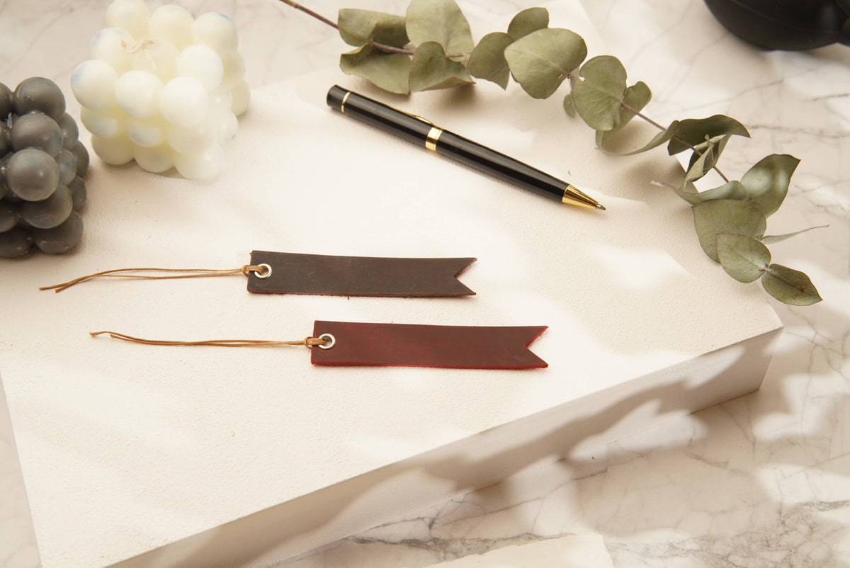 Leather Heart Bookmark, Reader Gift, Book accessories