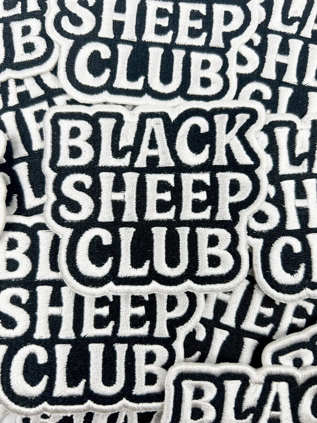 Black Sheep Club – Embroidered Iron On Patch Funny Family