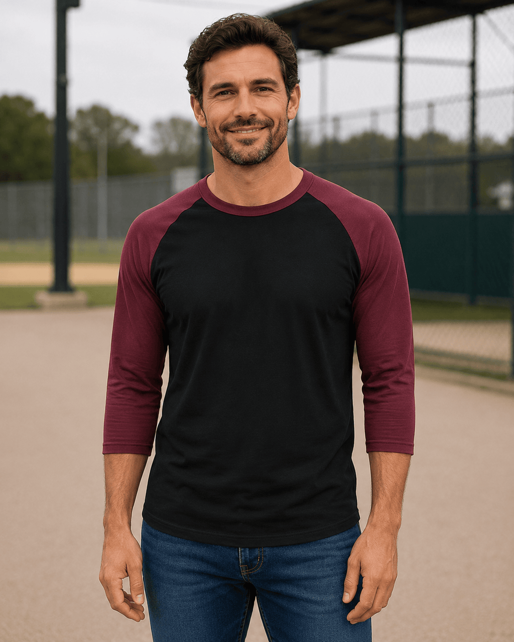 Adult 3/4 Sleeve Raglan Baseball Tee | 35+ Colors