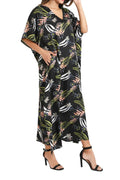 Women Long Kaftan Summer Caftan Dress, 5 Colors S-3XL, 154