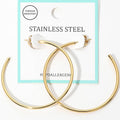 Stainless Steel Hoop Earrings