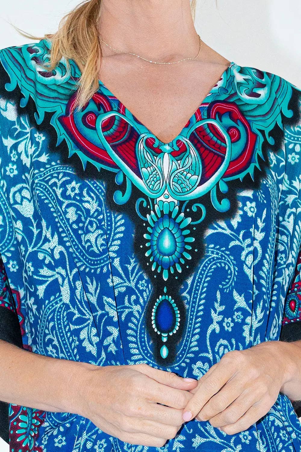 Women Long Kaftan Summer Caftan Dress, 4 Colors S-3XL, 101