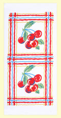 Sweet Cherries Retro Flour Sack Kitchen Towel