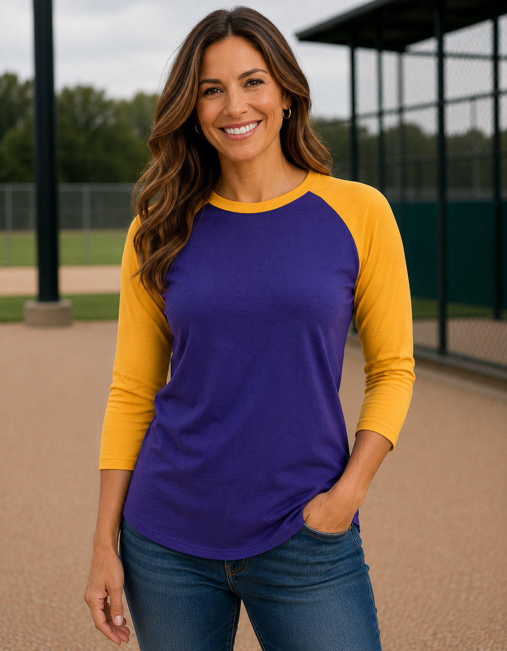 Adult 3/4 Sleeve Raglan Baseball Tee | 35+ Colors