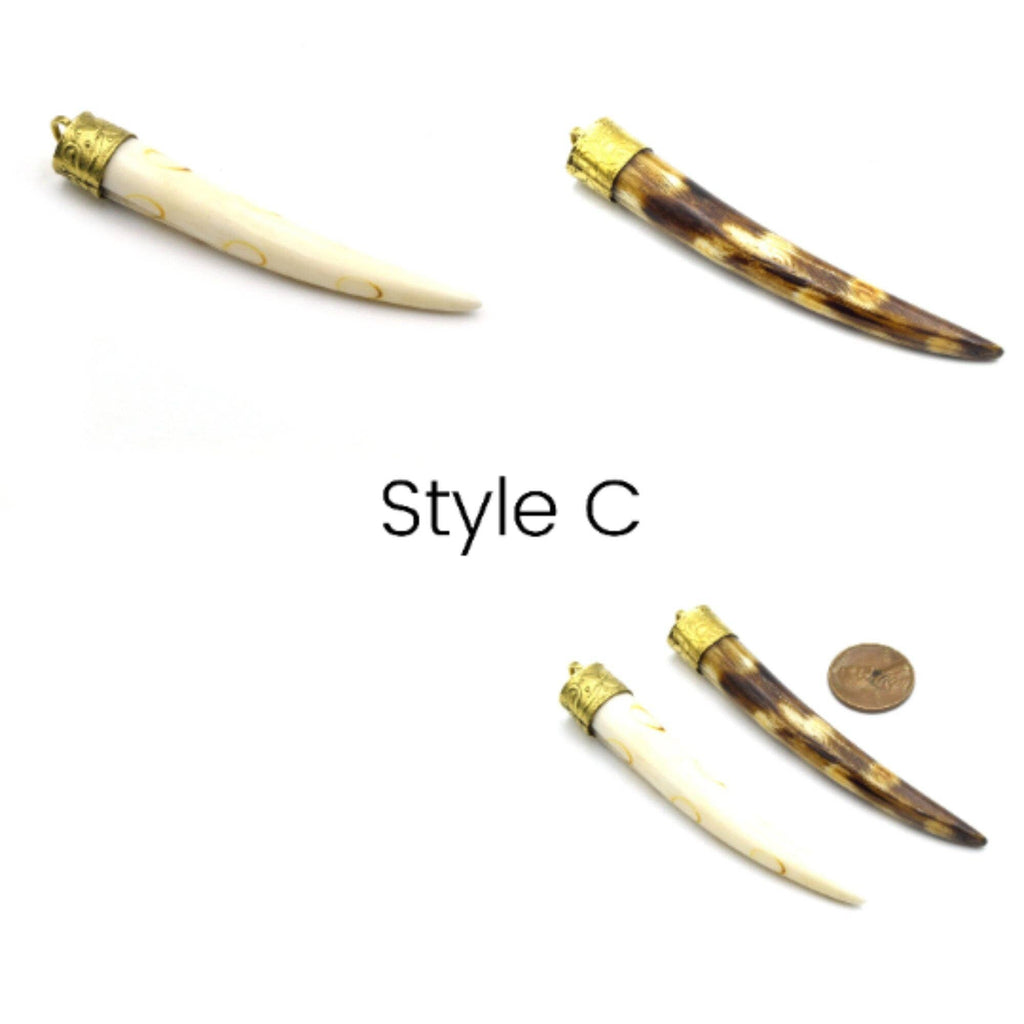 Ox Bone Pendants for Jewelry Making