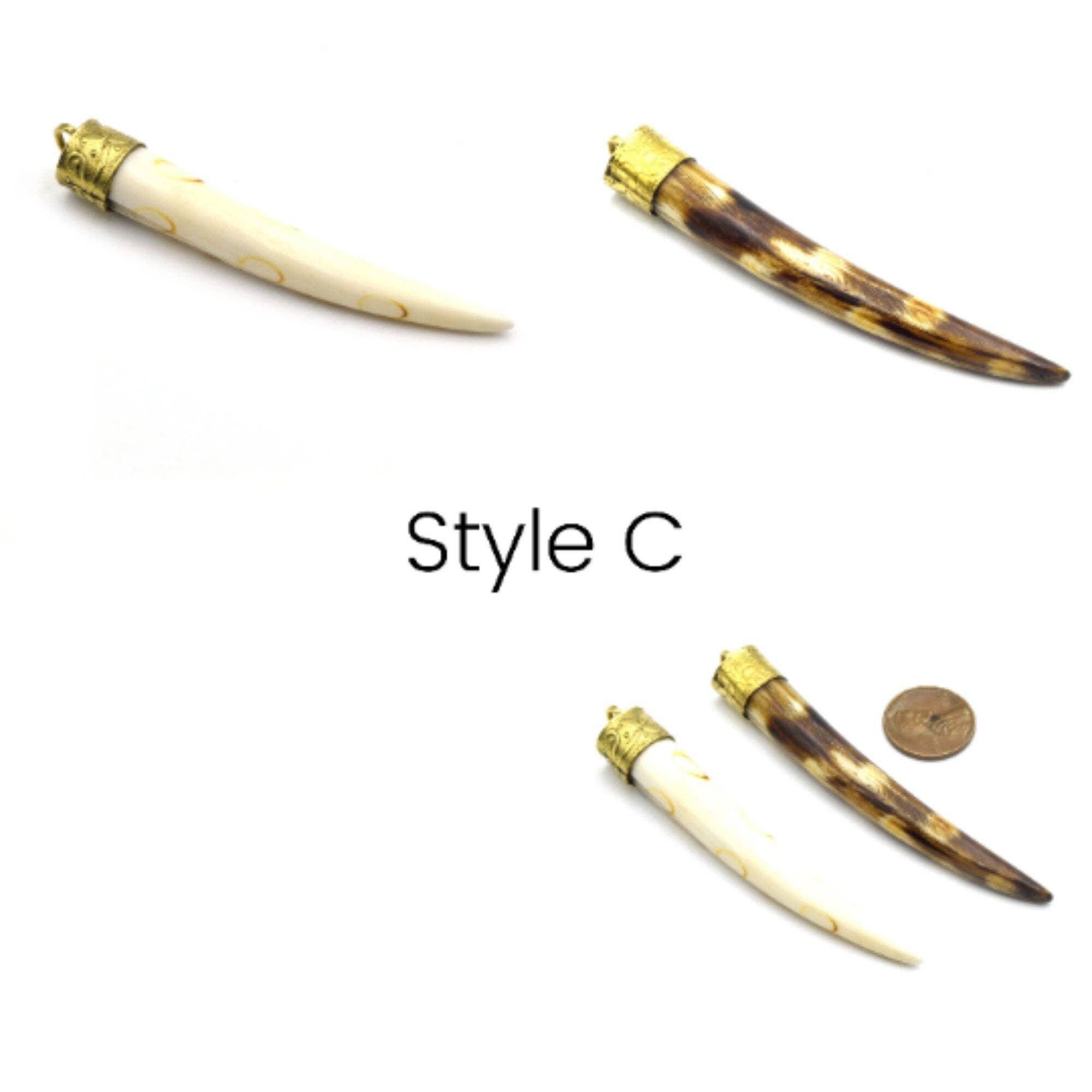 Ox Bone Pendants for Jewelry Making