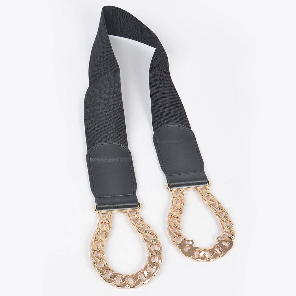 Chain Buckle Stretch Belt