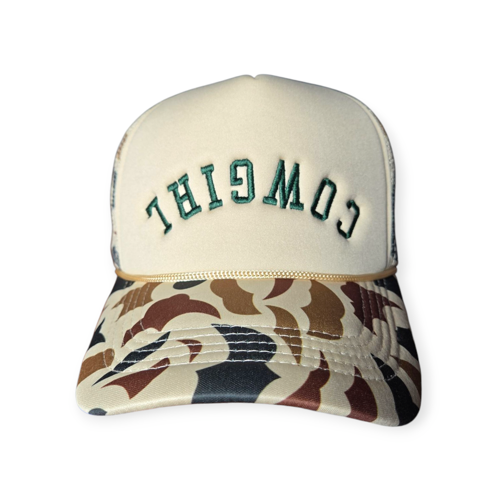 Cowgirl Upside Down Trucker Hat
