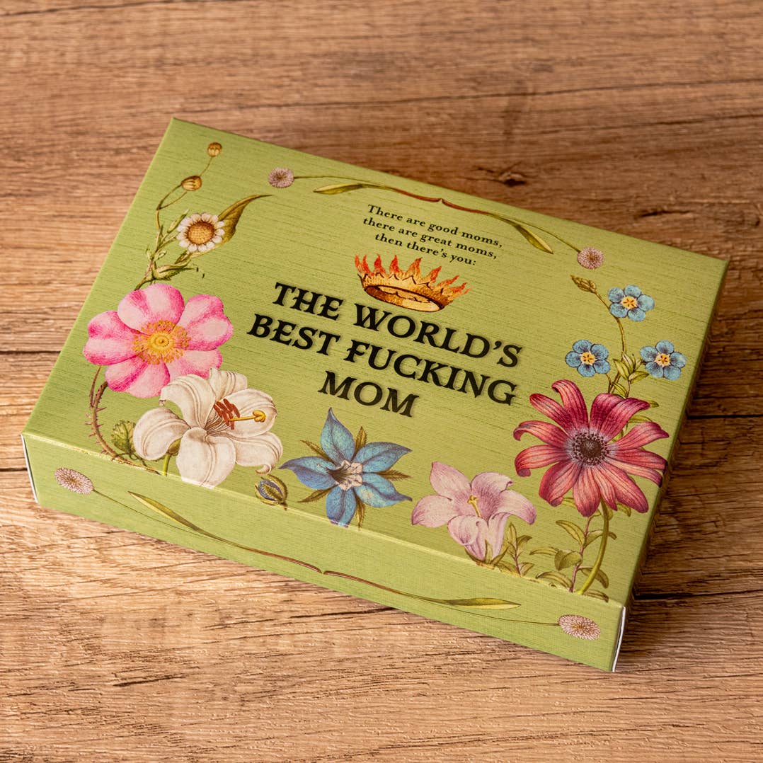 The World's Best Fucking Mom Tea Towel Gift Box