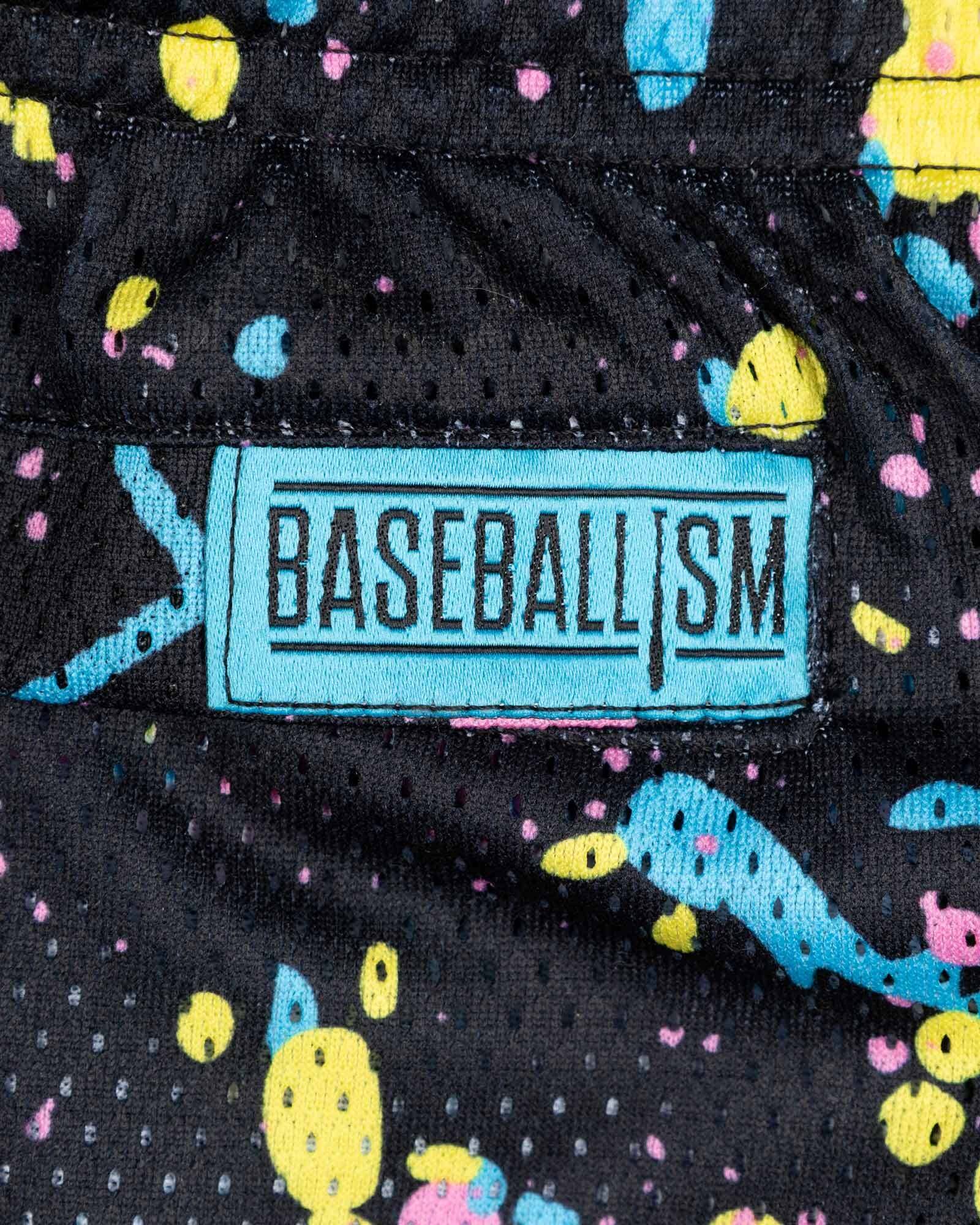 Pitchers That Paint Diamond Pro Mesh Shorts (Black) - Youth