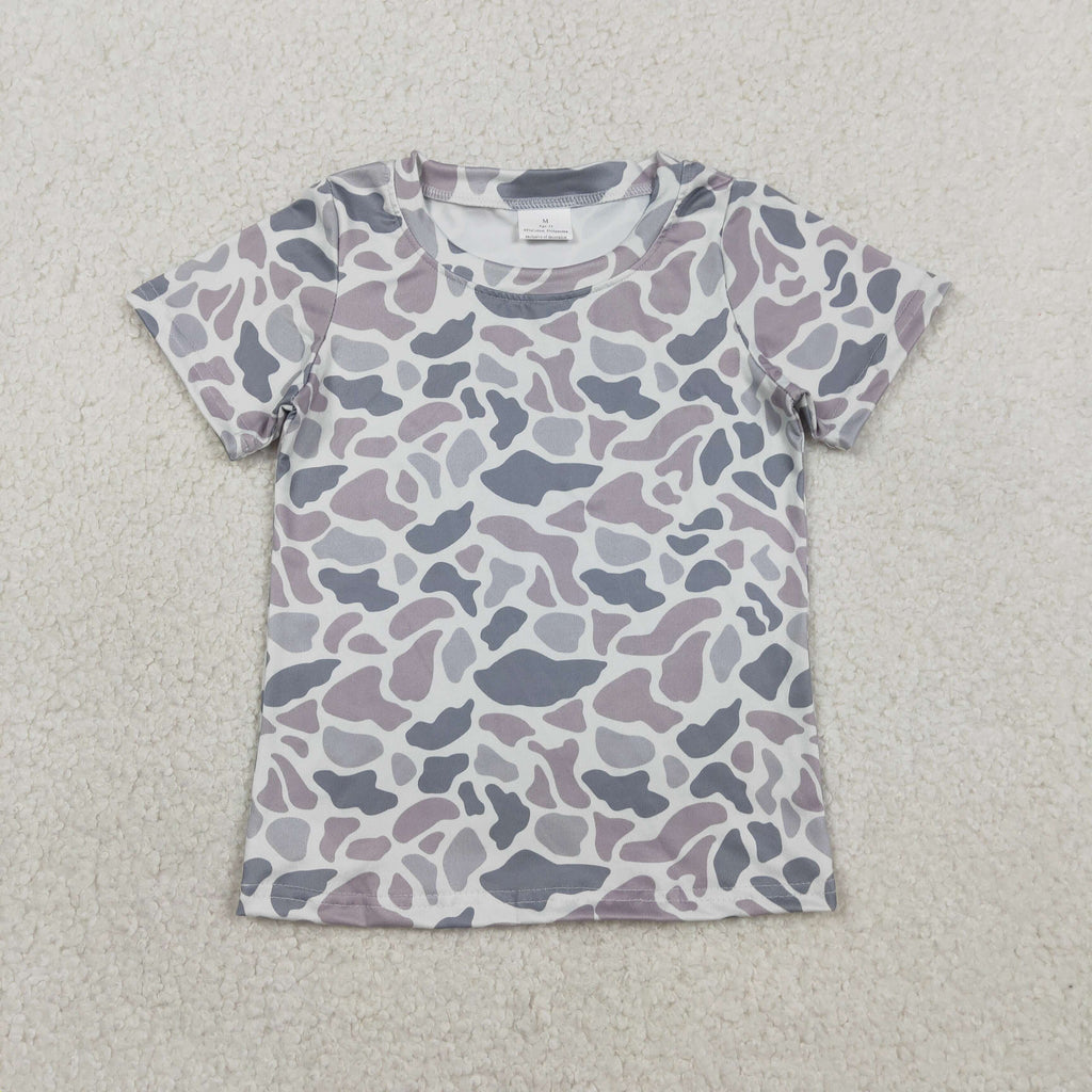 Baby Little Boys Camouflage Short Sleeve Tee Shirts Tops
