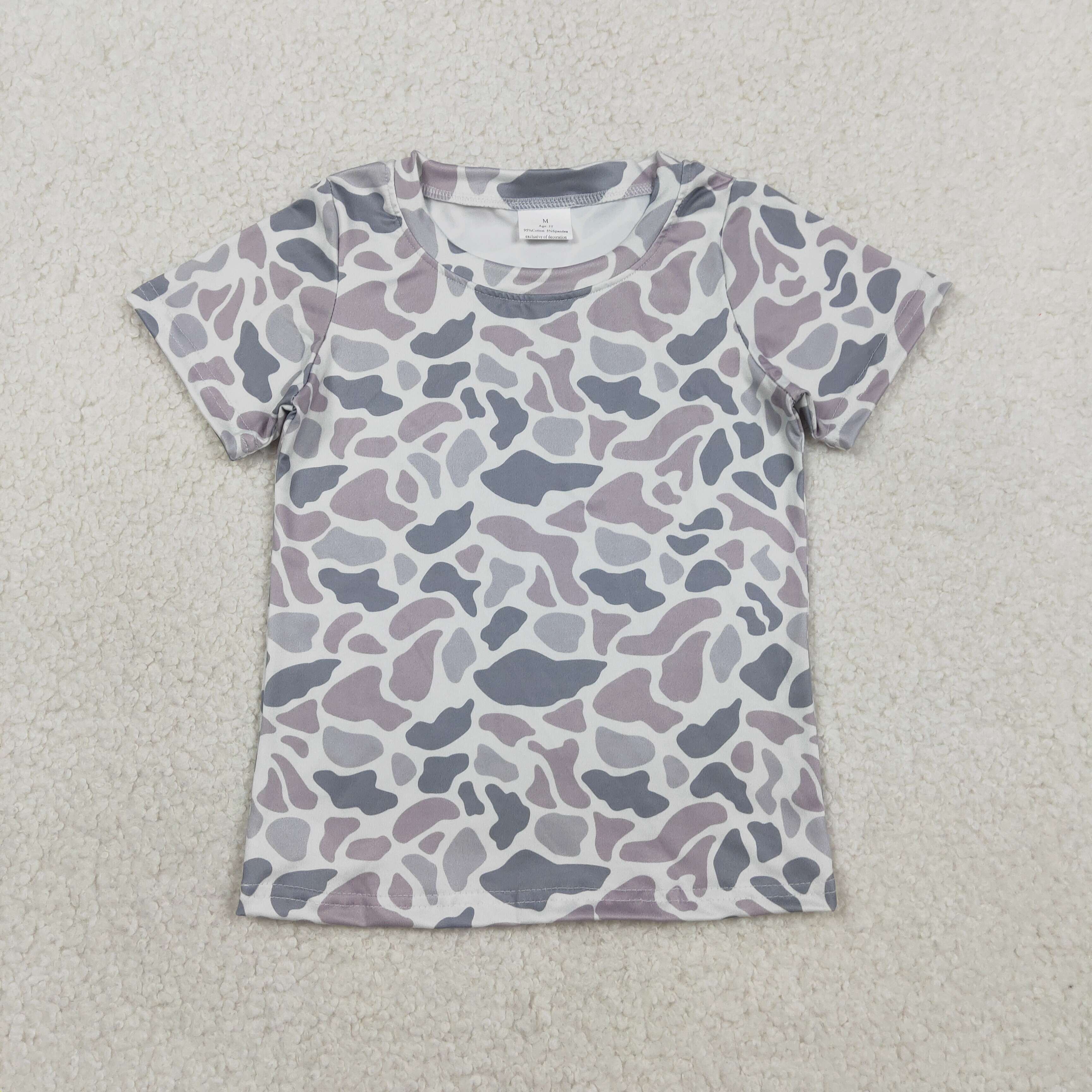Baby Little Boys Camouflage Short Sleeve Tee Shirts Tops