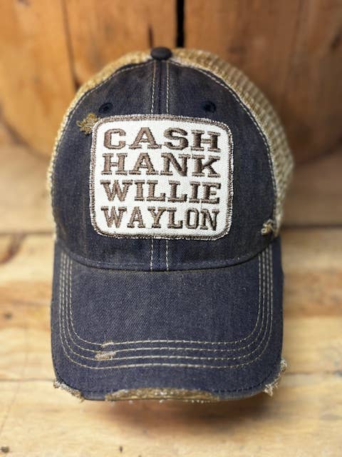 Cash Hank Willy Waylon Hat