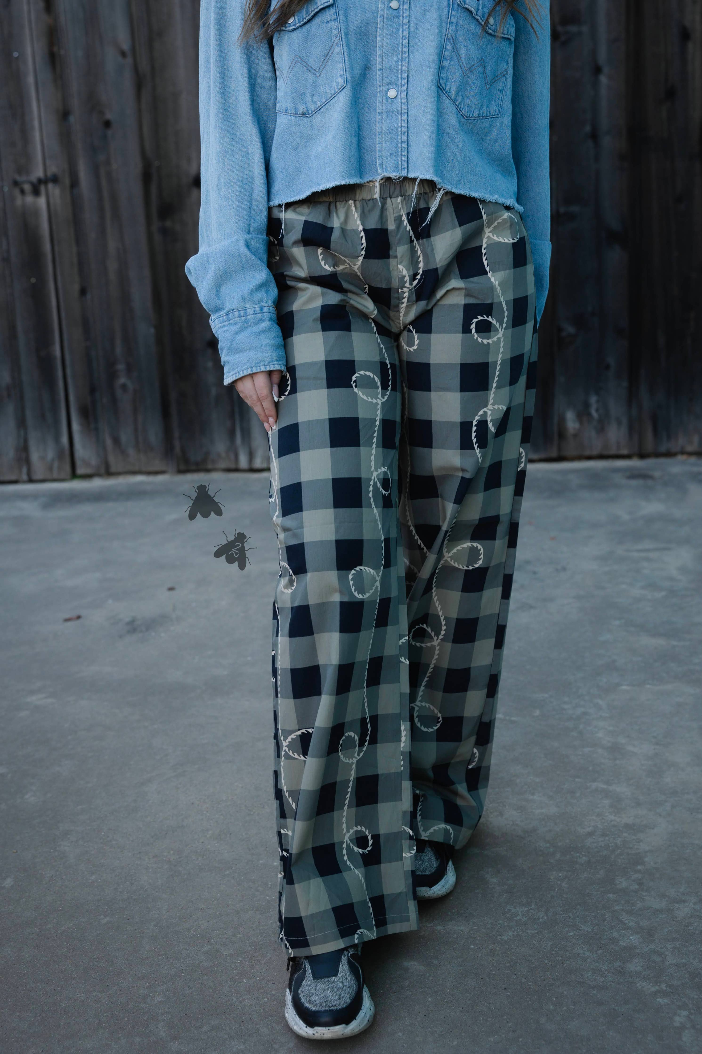 OFF THA TRACK *ROPEY GINGHAM