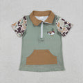 Baby Boys Southern Camo Short Sleeve Ducks Zip Pockets Hunting Pullovers Top