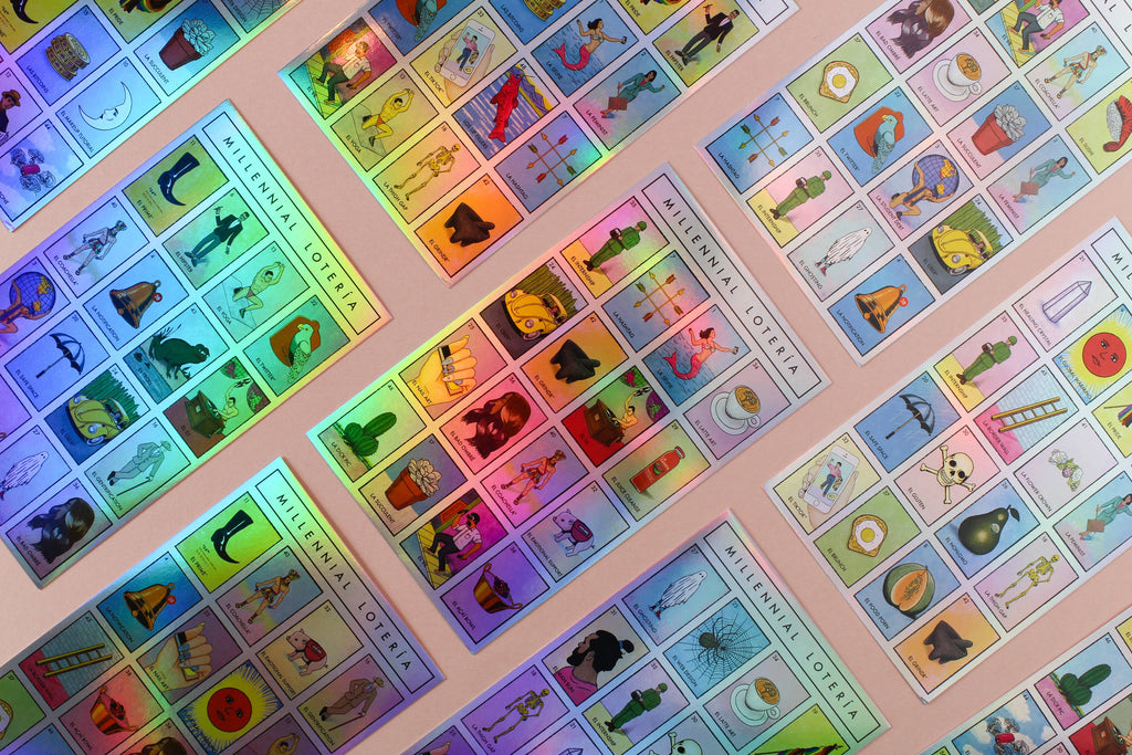Millennial Loteria Board Game: La Shiny AF Edition
