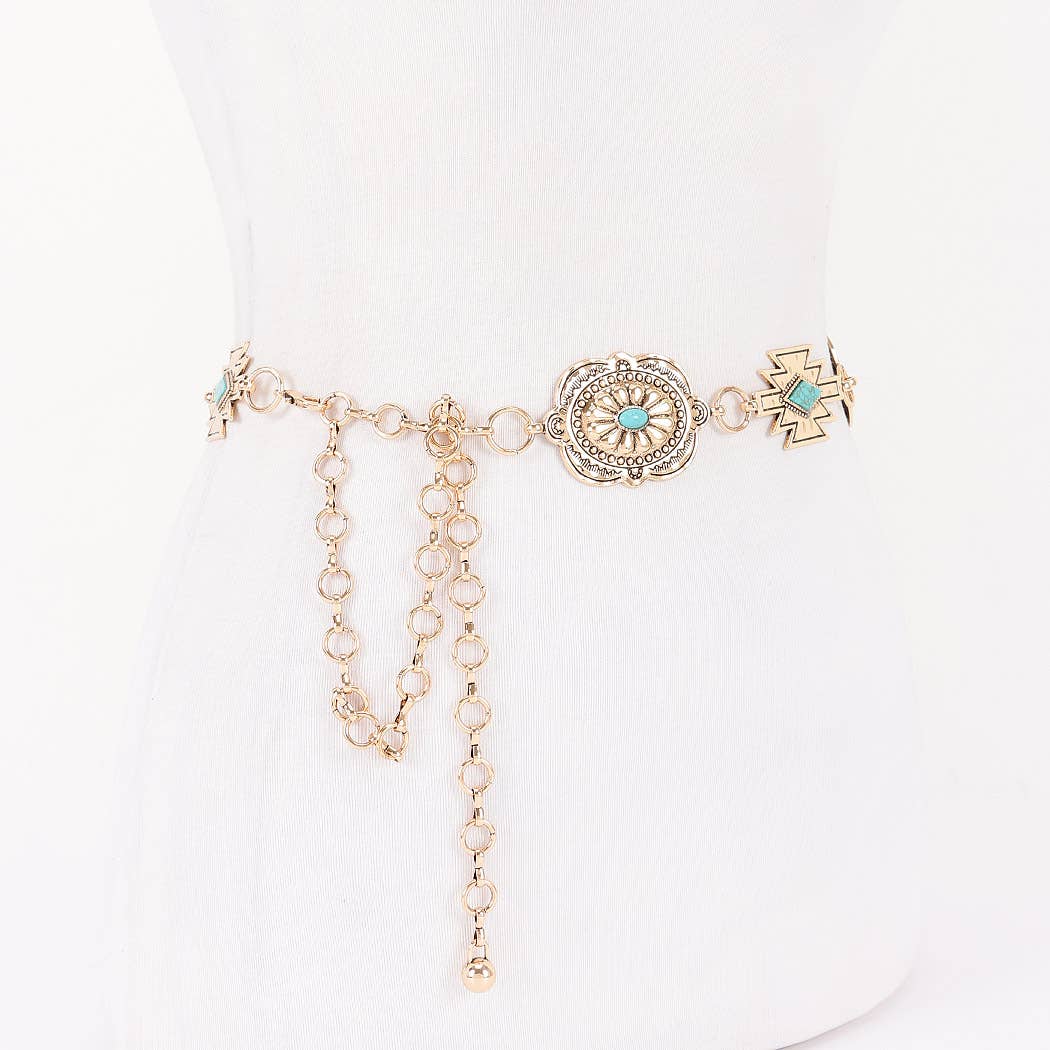Vintage Metal Chain Belt