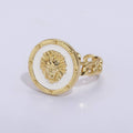 Lion ring, trendy ring, Enamel Leo ring, Adjustable Open Ring Lion King ring Open Adjustable U-055~U-059
