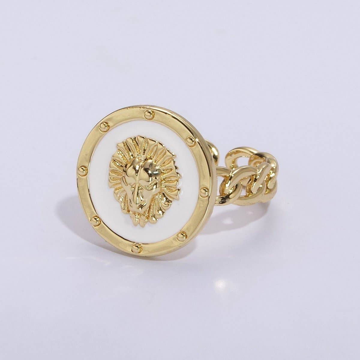 Lion ring, trendy ring, Enamel Leo ring, Adjustable Open Ring Lion King ring Open Adjustable U-055~U-059