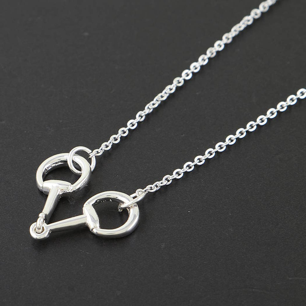 Modern Horseshoe Toggle Chain Necklace