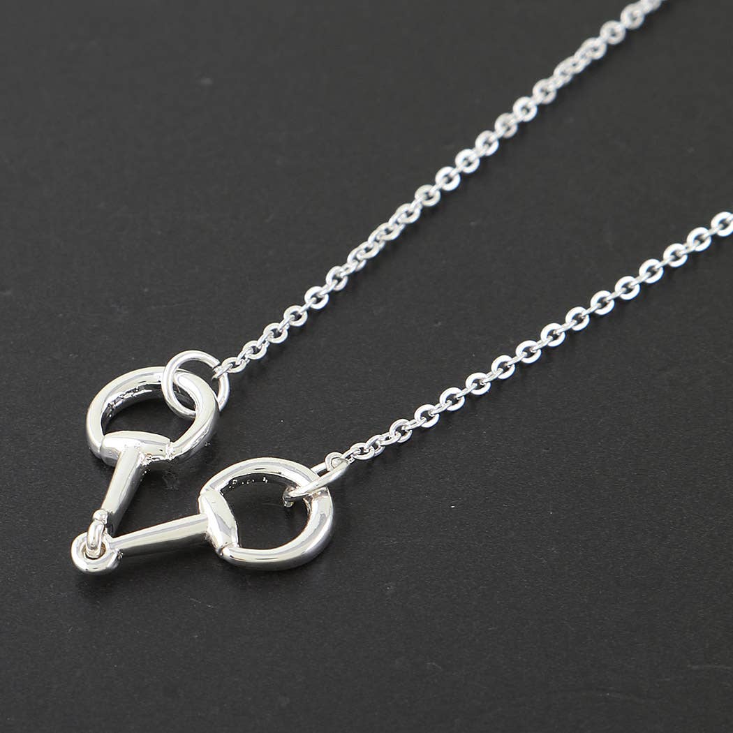 Modern Horseshoe Toggle Chain Necklace