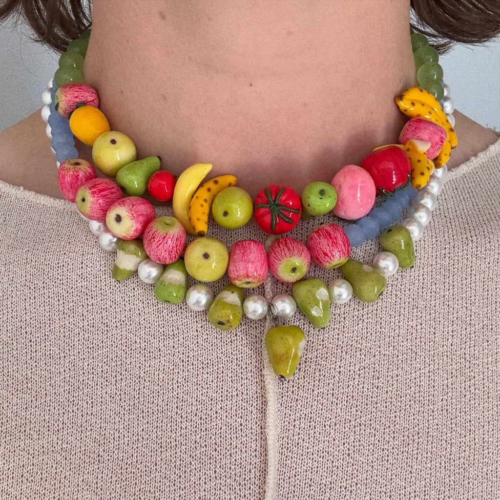 Fruit Statement Beaded Necklace Bracelet