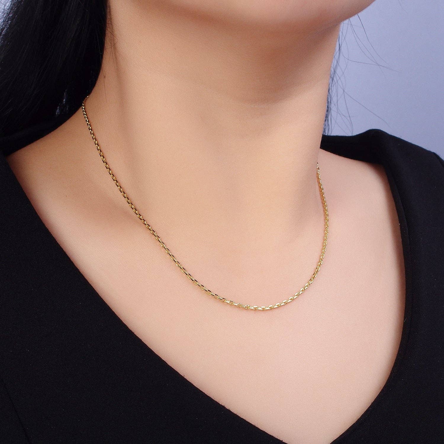 BLOWOUT 17.5"/20" Gold Plated 1.8mm Cable Chain Necklace