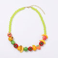 Fruit Statement Beaded Necklace Bracelet