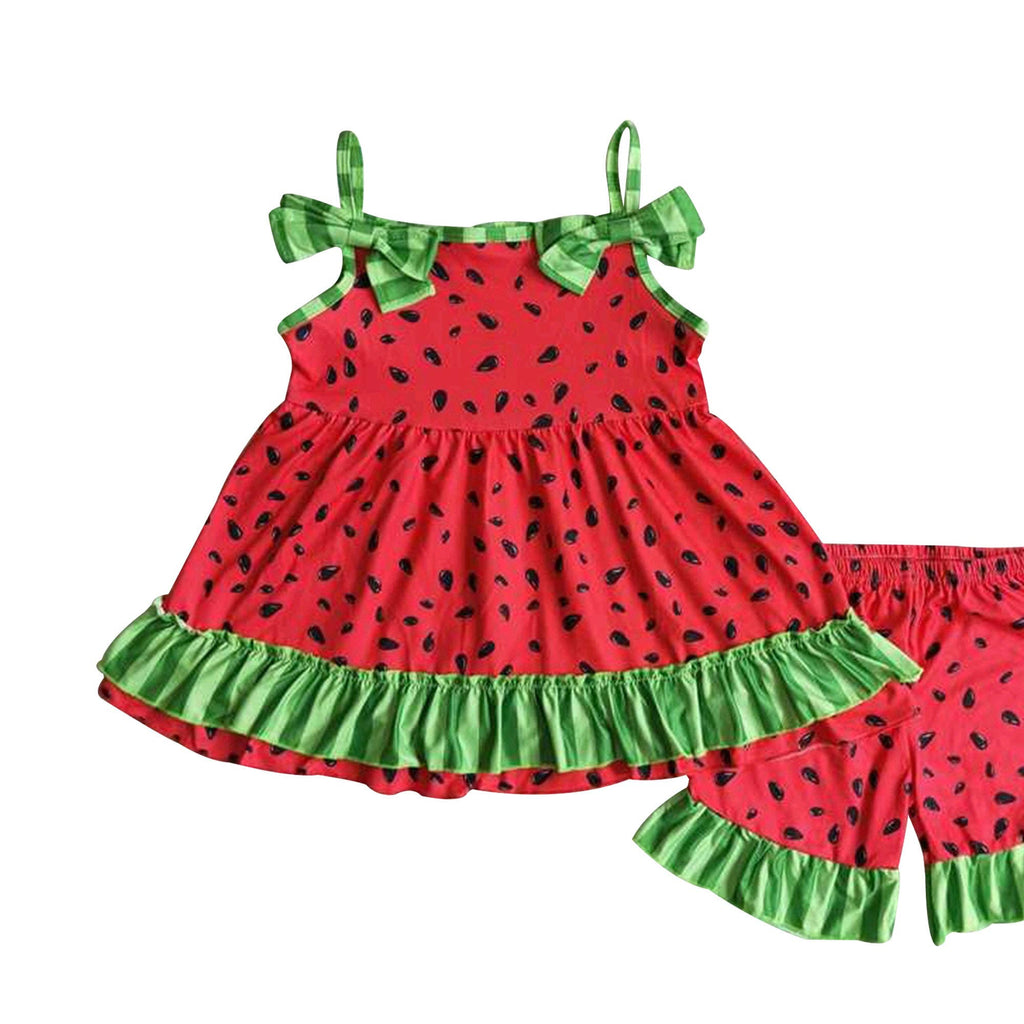 Watermelon seeds shorts sets