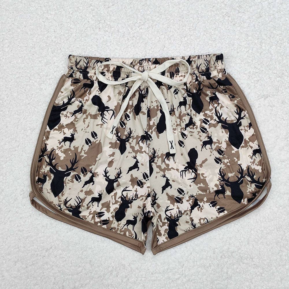 4 Colors Adult Women Summer Sports Camouflage Shorts Bottoms
