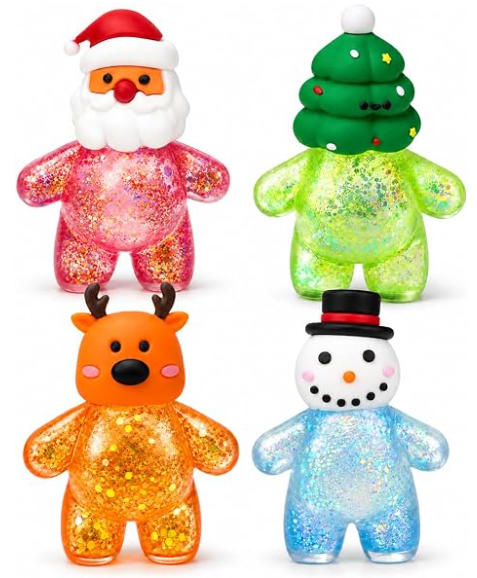 SPARKLY CHRISTMAS CHARACTER SQUISHY
