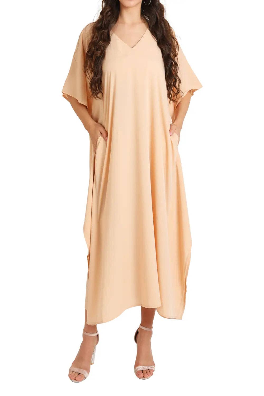 Women Long Kaftan Summer Caftan Dress 5 Colors 153 S-3XL