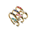 Enamel Star Band Stackable Ring