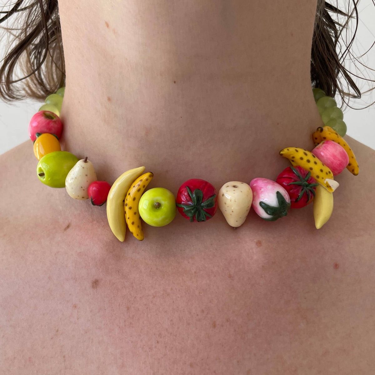 Fruit Statement Beaded Necklace Bracelet