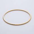 18K Gold Filled 2mm Thin Edged Geometric Bangle Bracelet | WA-1462