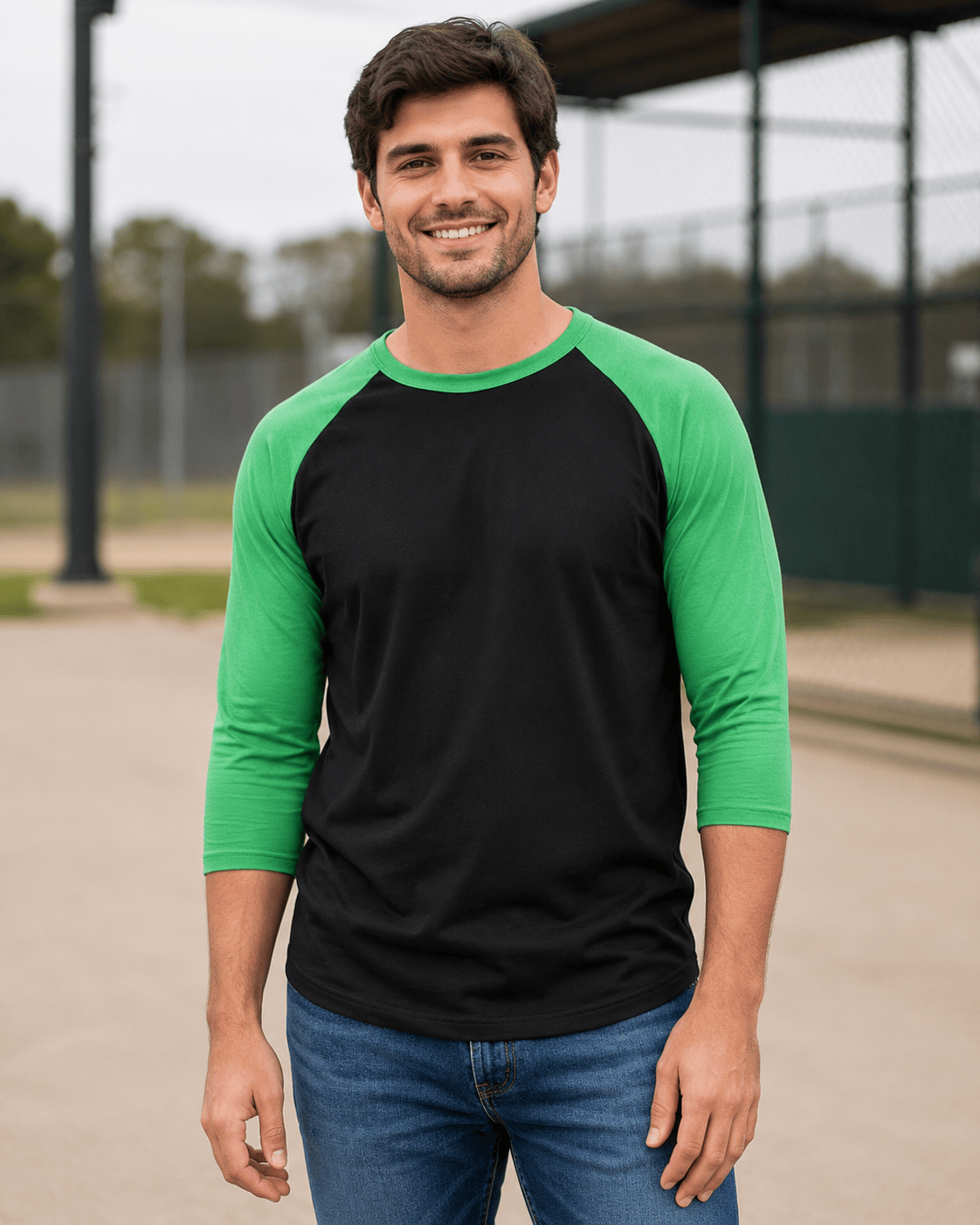 Adult 3/4 Sleeve Raglan Baseball Tee | 35+ Colors