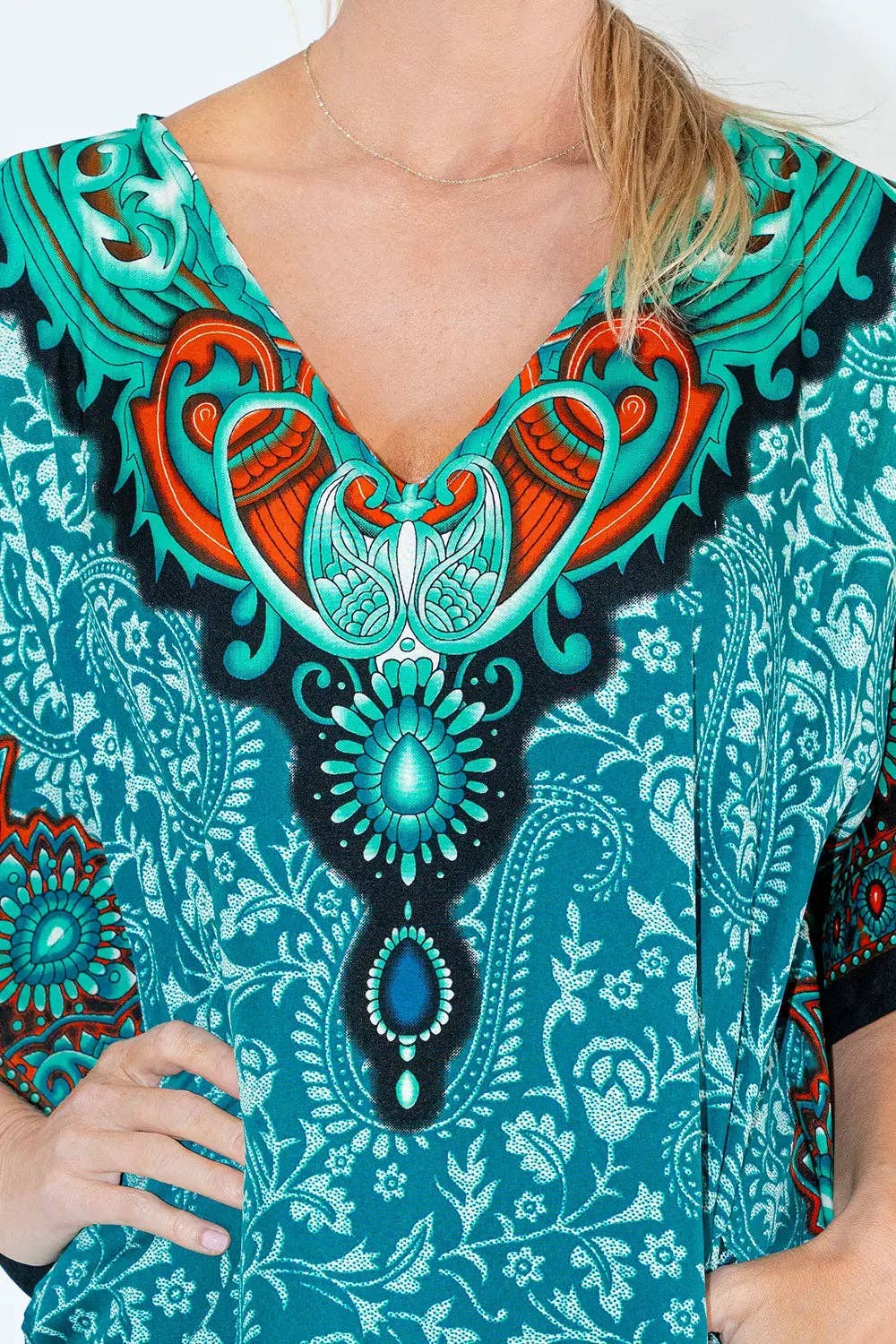 Women Long Kaftan Summer Caftan Dress, 4 Colors S-3XL, 101
