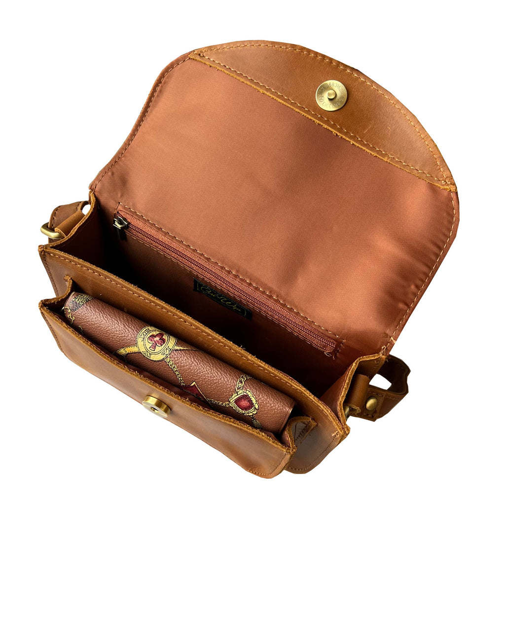 W025 crazy horse genuine leather crossbody