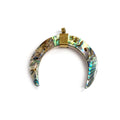 Abalone Crescent Pendant - Shell Focal for Jewelry making